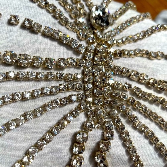 Twisted Heart Swarovski Butterfly Jacket with Giant Crystal Bling Butterfly - Picture 6 of 13